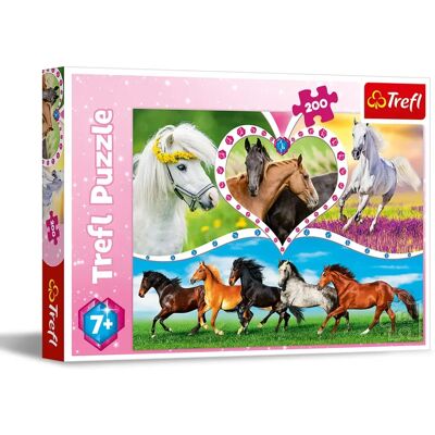 Puzzle Chevaux Magnifiques 200 Pièces - Puzzle Puzzle Chevaux Magnifiques 200 Pièces - Puzzle