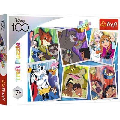 Puzzle Disney de 200 Pièces - Enfants et Adultes - Personnages Disney - Publicité Puzzle Disney de 200 Pièces - Enfants et Adultes - Personnages Disney - Publicité