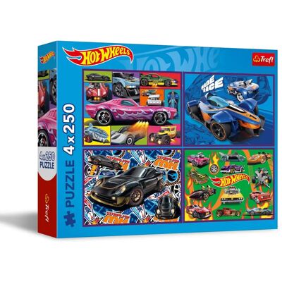 Trefl Versenyautó Puzzle - 4x250 Darab Trefl Versenyautó Puzzle - 4x250 Darab