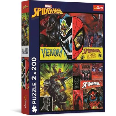 Spider-Man Nappal és Éjszaka Puzzle - 2 Puzzle 200db Spider-Man Nappal és Éjszaka Puzzle - 2 Puzzle 200db