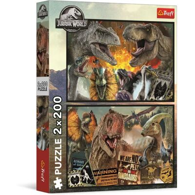 Puzzle Jurassique Parc Trefl - 2X200 Pièces Puzzle Jurassique Parc Trefl - 2X200 Pièces