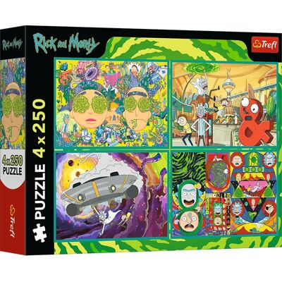 Puzzle Trefl - 4 x 250 - Rick & Morty Puzzle Trefl - 4 x 250 - Rick & Morty