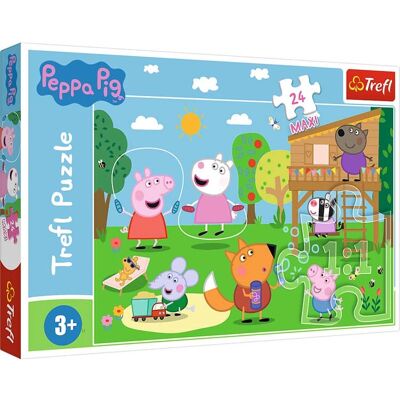 Trefl Peppa Pig Nagypalapeli - 24 Maxi a Fűben Trefl Peppa Pig Nagypalapeli - 24 Maxi a Fűben
