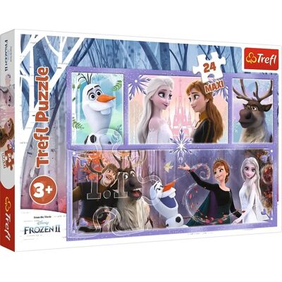 Puzzle Trefl Frozen 2 da 24 pezzi maxi - Un mondo pieno di magia Puzzle Trefl Frozen 2 da 24 pezzi maxi - Un mondo pieno di magia