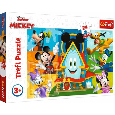 Puzzle Mickey's Club Trefl - Disney Mickey Mouse 24 Pièces Puzzle Mickey's Club Trefl - Disney Mickey Mouse 24 Pièces