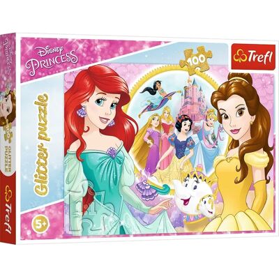 Trefl Disney Ariel och Belle Glitter Puzzle 100 st - Pussel Trefl Disney Ariel och Belle Glitter Puzzle 100 st - Pussel