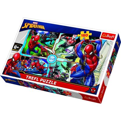 Trefl Spider-Man Puzzle - 160 pcs - Cartoon Kids Game Trefl Spider-Man Puzzle - 160 pcs - Cartoon Kids Game