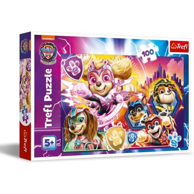 Quebra-cabeça Mighty Pups Trefl - 100 Peças Quebra-cabeça Mighty Pups Trefl - 100 Peças