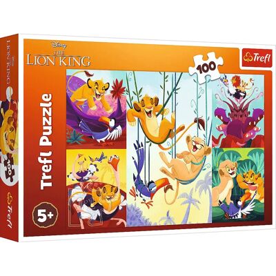 Trefl 16478 Puzzle - Lion Courageux - 100 pièces Trefl 16478 Puzzle - Lion Courageux - 100 pièces