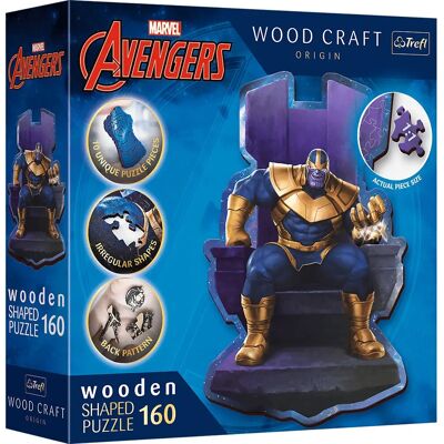 Rompecabezas de Madera Trefl 160 - Los Vengadores Marvel - Thanos en el Trono Rompecabezas de Madera Trefl 160 - Los Vengadores Marvel - Thanos en el Trono