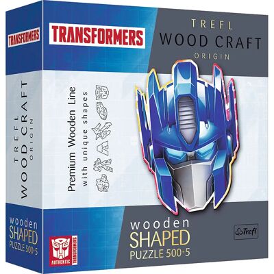 Dřevěné puzzle Trefl Optimus Prime - 505 dílků Kreslené postavičky Dřevěné puzzle Trefl Optimus Prime - 505 dílků Kreslené postavičky