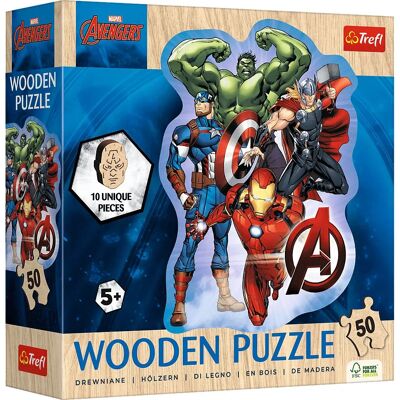 Trefl Holz Puzzle Junior - Avengers - 50 St. Trefl Holz Puzzle Junior - Avengers - 50 St.