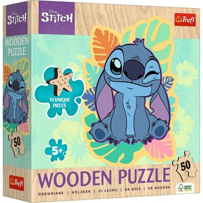 Trefl Fa Puzzle Junior - Lilo & Stitch (50 darab) - Puzzle Trefl Fa Puzzle Junior - Lilo & Stitch (50 darab) - Puzzle