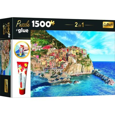 Trefl 2in1 Puzzle Set Manarola - Puzzle Set Trefl 2in1 Puzzle Set Manarola - Puzzle Set