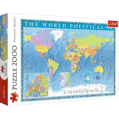 Trefl 27099 Puzzle - Carte politique du monde 2000 pièces Trefl 27099 Puzzle - Carte politique du monde 2000 pièces