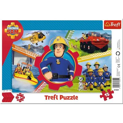 Puzzle Trefl Sam Pompiers - 15 Pièces - Puzzle Enfant - Publicité Puzzle Trefl Sam Pompiers - 15 Pièces - Puzzle Enfant - Publicité