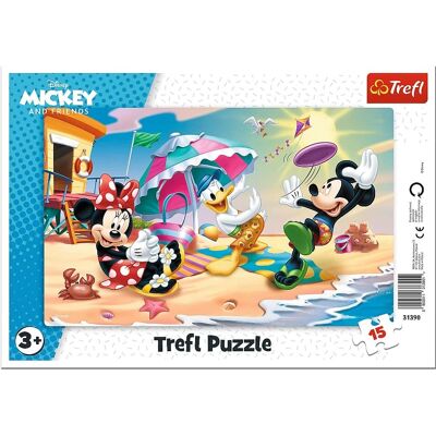Trefl Puzzle Mickey and Minnie - 15 Large Pieces - Puzzle Trefl Puzzle Mickey and Minnie - 15 Large Pieces - Puzzle
