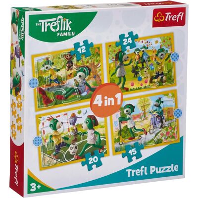 Trefl Treflings Puzzle : Amusement 4-en-1 - Puzzle - Publicité Trefl Treflings Puzzle : Amusement 4-en-1 - Puzzle - Publicité