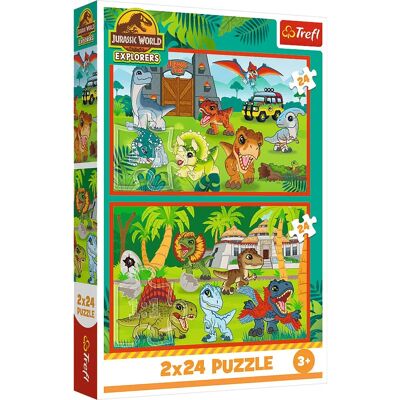 Trefl Dinosaur Puzzle 24 db - Jurassic World Kaland Trefl Dinosaur Puzzle 24 db - Jurassic World Kaland