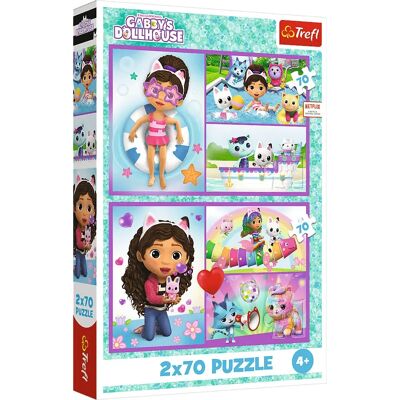 Trefl 34438 Puzzle - Gabby's Dollhouse, 2 x 70 darab - Puzzle Trefl 34438 Puzzle - Gabby's Dollhouse, 2 x 70 darab - Puzzle