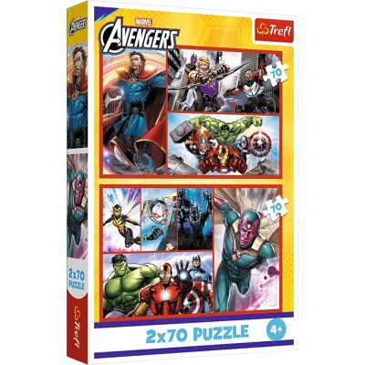 Trefl Marvel Avengers 2 az 1-ben puzzle készlet - 2 x 24 db Trefl Marvel Avengers 2 az 1-ben puzzle készlet - 2 x 24 db