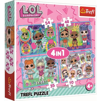 TREFL Puzzle - Dolls 4in1 TREFL Puzzle - Dolls 4in1