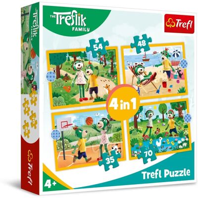 Trefl 4 az 1-ben Puzzle - Nyaralás Trefl 4 az 1-ben Puzzle - Nyaralás