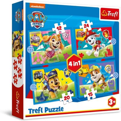 Trefl Paw Patrol 4 az 1-ben Puzzle - Gyerekek Trefl Paw Patrol 4 az 1-ben Puzzle - Gyerekek