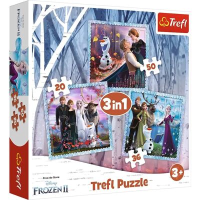 Trefl Disney Frozen 2 3-in-1 Puzzle Trefl Disney Frozen 2 3-in-1 Puzzle