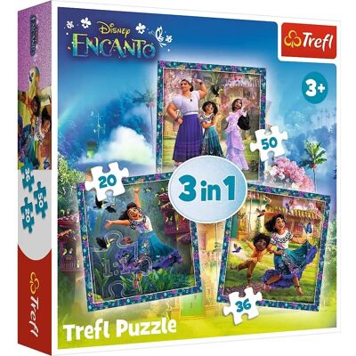 Trefl Encanto Characters 3in1 Puzzle - Kids & Adults Trefl Encanto Characters 3in1 Puzzle - Kids & Adults