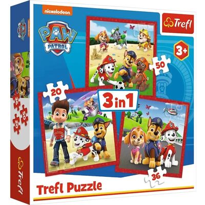Trefl Paw Patrol 3 az 1-ben Puzzle Trefl Paw Patrol 3 az 1-ben Puzzle