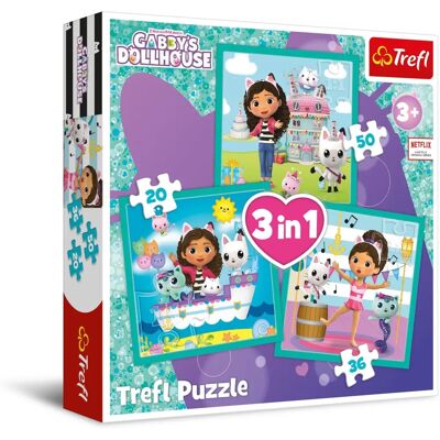 Puzzle Gabi 3 en 1 de Trefl - Jouet Éducatif Puzzle Gabi 3 en 1 de Trefl - Jouet Éducatif