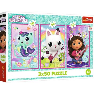 Trefl 34876 Puzzle Gabby's Dollhouse - 150 Stück Puzzle-Set Trefl 34876 Puzzle Gabby's Dollhouse - 150 Stück Puzzle-Set