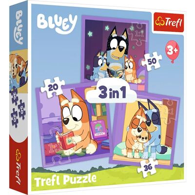 Trefl 34895 Palapeli - 3-in-1 Bluey Lasten palapeli Trefl 34895 Palapeli - 3-in-1 Bluey Lasten palapeli