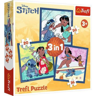 Trefl 34896 Quebra-cabeças - Puzzle 3 em 1 para crianças - Ecológico - 50 peças Trefl 34896 Quebra-cabeças - Puzzle 3 em 1 para crianças - Ecológico - 50 peças