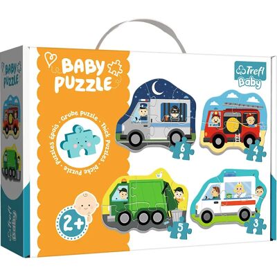 Puzzle Trefl 36071 - Véhicules et métiers pour enfants - Publicité Puzzle Trefl 36071 - Véhicules et métiers pour enfants - Publicité