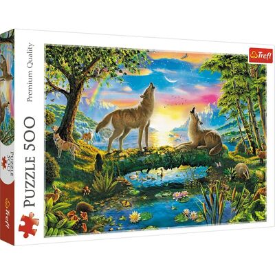Puzzle de la meute de loups dans la forêt 500 pièces - Puzzle - Publicité Puzzle de la meute de loups dans la forêt 500 pièces - Puzzle - Publicité