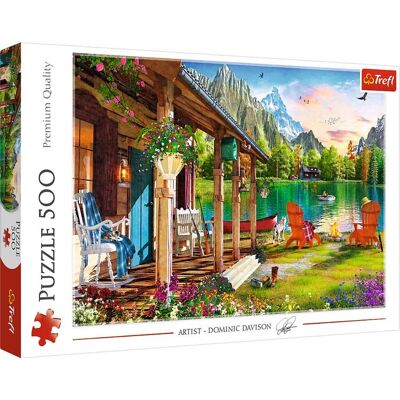 Puzzle Trefl 37408 Maison en Montagne 500 pcs - Puzzle Puzzle Trefl 37408 Maison en Montagne 500 pcs - Puzzle