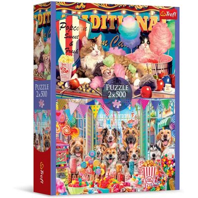 Trefl Puzzle 2X500 Amis Moelleux - Puzzle Trefl Puzzle 2X500 Amis Moelleux - Puzzle