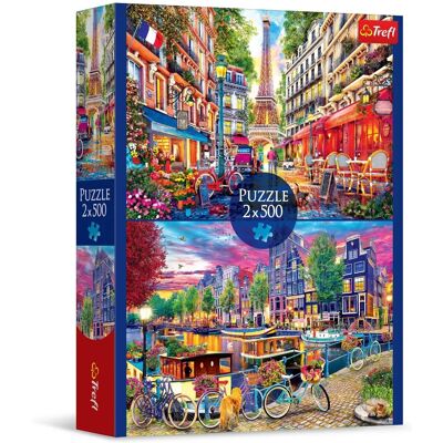 Trefl 2X500 Capitales Européennes Puzzle - Puzzle Trefl 2X500 Capitales Européennes Puzzle - Puzzle