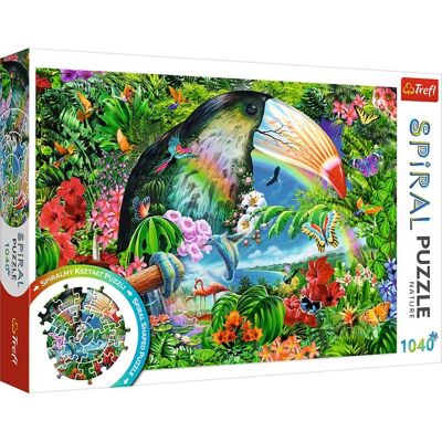 Trefl 1040-teile Spiral-Puzzle - Tropische Tiere - Puzzle Trefl 1040-teile Spiral-Puzzle - Tropische Tiere - Puzzle