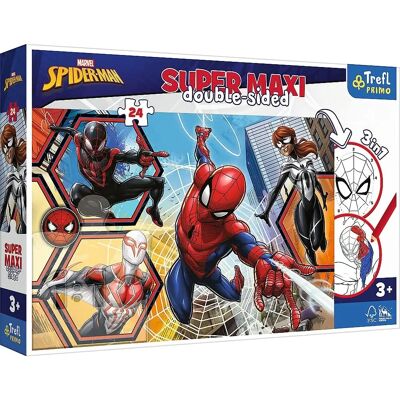 Trefl Doppel-Seiten Puzzle - Spiderman in Aktion - Puzzle Trefl Doppel-Seiten Puzzle - Spiderman in Aktion - Puzzle