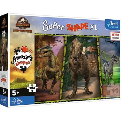 Trefl 50020 Puzzle - Dinosaurier Thema - 104 Teile Trefl 50020 Puzzle - Dinosaurier Thema - 104 Teile
