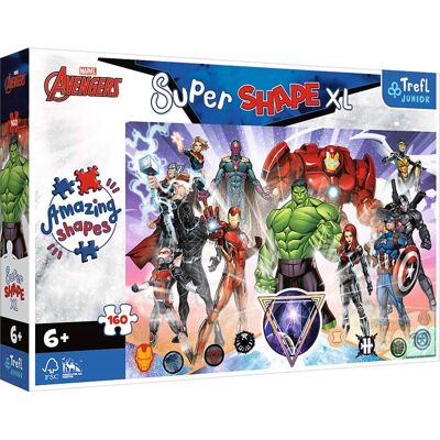 Puzzle Super Shape Avengers de Trefl - 160 pièces - Enfants 6+ - Publicité Puzzle Super Shape Avengers de Trefl - 160 pièces - Enfants 6+ - Publicité