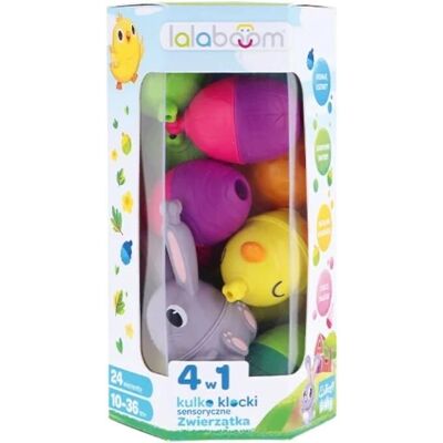 Lalaboom Farma Klocki Budowlane - 24 Elementy Lalaboom Farma Klocki Budowlane - 24 Elementy