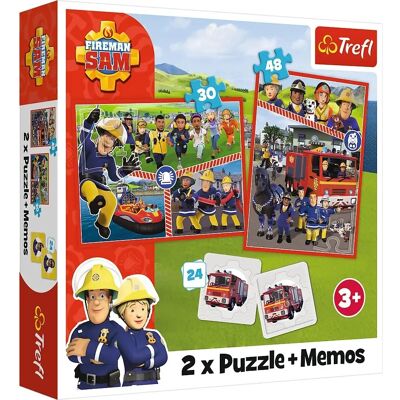 Trefl Firefighter Sam 3en1 Puzzle Set - Jouet Éducatif Trefl Firefighter Sam 3en1 Puzzle Set - Jouet Éducatif