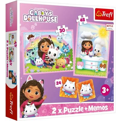 Trefl Gabbys Puppenhaus 2-in-1 Puzzle & Memo - Kinderaktivität Trefl Gabbys Puppenhaus 2-in-1 Puzzle & Memo - Kinderaktivität