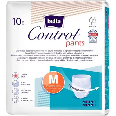 BELLA - Control Pants - Size M - Disposable Pants BELLA - Control Pants - Size M - Disposable Pants