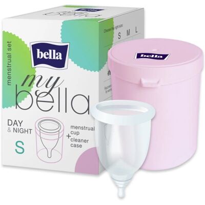 MyBella Comfort S - Opakovaně použitelná menstruační kalíšek - Ekologická & Silikon MyBella Comfort S - Opakovaně použitelná menstruační kalíšek - Ekologická & Silikon