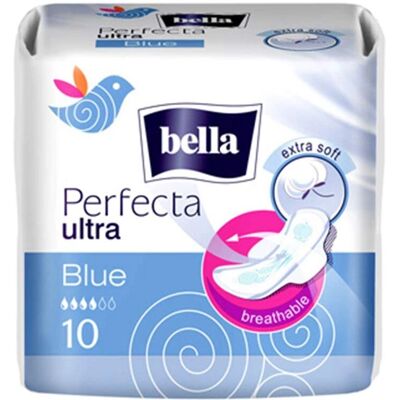 BELLA Perfecta Slim Blue Serviettes Sanitaires - Serviettes Sanitaires - Publicité BELLA Perfecta Slim Blue Serviettes Sanitaires - Serviettes Sanitaires - Publicité